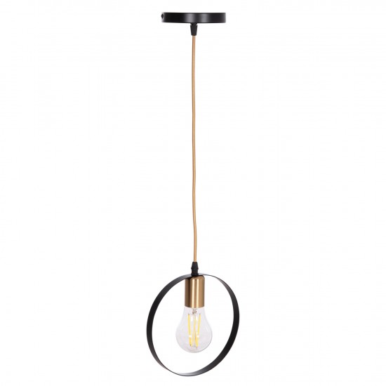 ΦΩΤΙΣΤΙΚΟ ΟΡΟΦΗΣ ΚΡΕΜΑΣΤΟ KRENT ΜΑΥΡΟ-ΧΡΥΣΟ 20x4x125Υεκ.