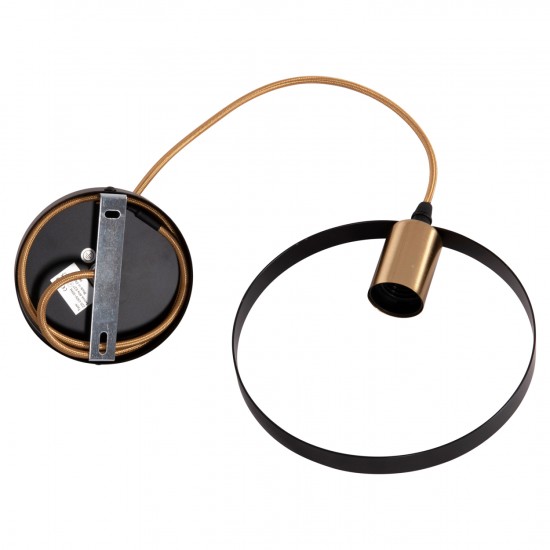 ΦΩΤΙΣΤΙΚΟ ΟΡΟΦΗΣ ΚΡΕΜΑΣΤΟ KRENT ΜΑΥΡΟ-ΧΡΥΣΟ 20x4x125Υεκ.