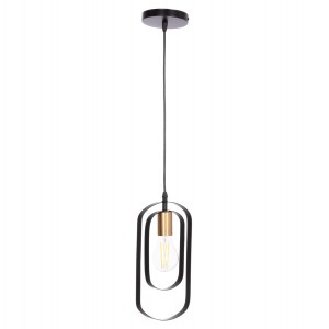 ΦΩΤΙΣΤΙΚΟ ΟΡΟΦΗΣ ΚΡΕΜΑΣΤΟ BIUT ΜΑΥΡΟ ΜΕΤΑΛΛΟ-ΧΡΥΣΟ ΝΤΟΥΙ 15,5x4x130Υεκ.