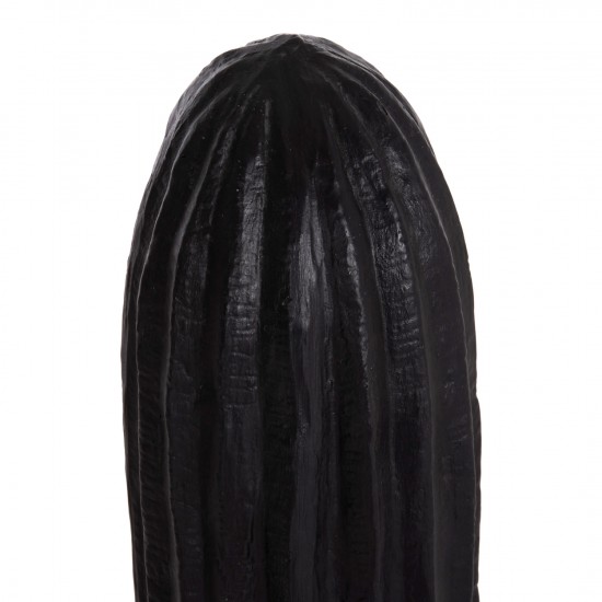 ΔΙΑΚΟΣΜΗΤΙΚΟΣ ΚΑΚΤΟΣ ΔΑΠΕΔΟΥ CACTUS ΓΥΨΟΣ ΣΕ ΜΑΥΡΟ 63x37x150Υεκ.