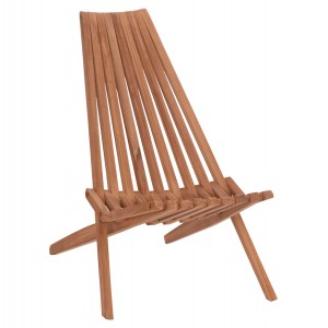 ΠΟΛΥΘΡΟΝΑ LOUNGE ΠΤΥΣΣΟΜΕΝΗ SHIGAO ΞΥΛΟ TEAK--ΦΥΣΙΚΟ 61x88.5x89Υεκ.