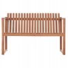 ΠΑΓΚΑΚΙ ΚΗΠΟΥ 2ΘΕΣΙΟ VED ΞΥΛΟ TEAK--ΦΥΣΙΚΟ ΧΡΩΜΑ 130x60x86Υεκ.