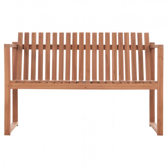 ΠΑΓΚΑΚΙ ΚΗΠΟΥ 2ΘΕΣΙΟ VED ΞΥΛΟ TEAK--ΦΥΣΙΚΟ ΧΡΩΜΑ 130x60x86Υεκ.