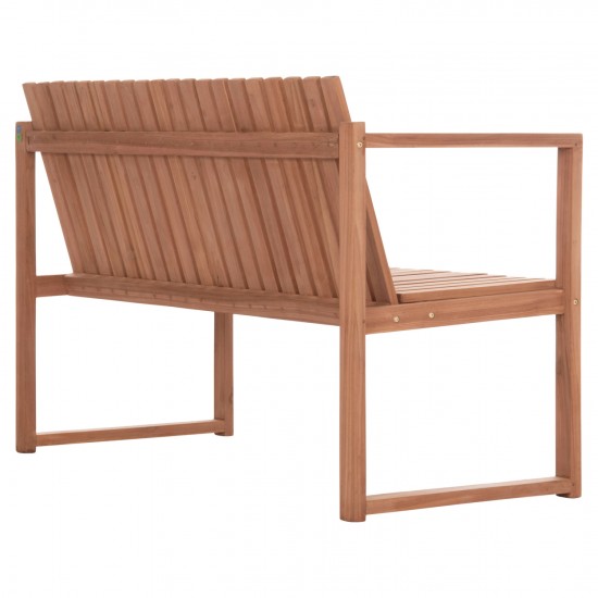 ΠΑΓΚΑΚΙ ΚΗΠΟΥ 2ΘΕΣΙΟ VED ΞΥΛΟ TEAK--ΦΥΣΙΚΟ ΧΡΩΜΑ 130x60x86Υεκ.