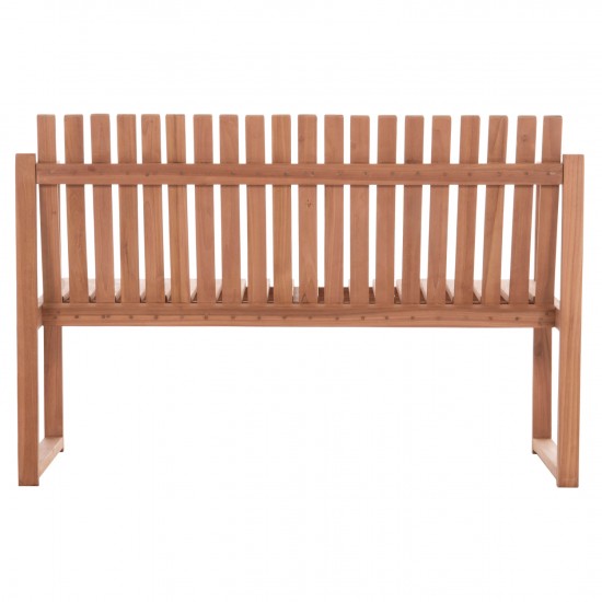 ΠΑΓΚΑΚΙ ΚΗΠΟΥ 2ΘΕΣΙΟ VED ΞΥΛΟ TEAK--ΦΥΣΙΚΟ ΧΡΩΜΑ 130x60x86Υεκ.