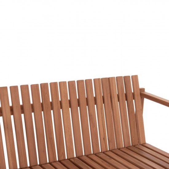 ΠΑΓΚΑΚΙ ΚΗΠΟΥ 2ΘΕΣΙΟ VED ΞΥΛΟ TEAK--ΦΥΣΙΚΟ ΧΡΩΜΑ 130x60x86Υεκ.
