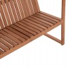 ΠΑΓΚΑΚΙ ΚΗΠΟΥ 2ΘΕΣΙΟ VED ΞΥΛΟ TEAK--ΦΥΣΙΚΟ ΧΡΩΜΑ 130x60x86Υεκ.
