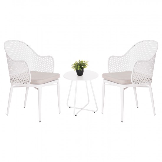 ΣΕΤ LOUNGE 3TMX ΕΞ.ΧΩΡΟΥ OREGO ΑΛΟΥΜΙΝΙΟ & ΜΕΤΑΛΛΟ ΣΕ ΛΕΥΚΟ