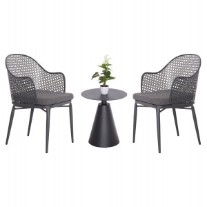 ΣΕΤ LOUNGE 3TMX ΕΞ.ΧΩΡΟΥ OREGO ΑΛΟΥΜΙΝΙΟ ΣΕ ΣΚΟΥΡΟ ΓΚΡΙ