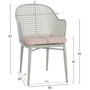 ΣΕΤ LOUNGE 3TMX ΕΞ.ΧΩΡΟΥ OREGO ΑΛΟΥΜΙΝΙΟ ΣΕ ΦΥΣΤΙΚΙ