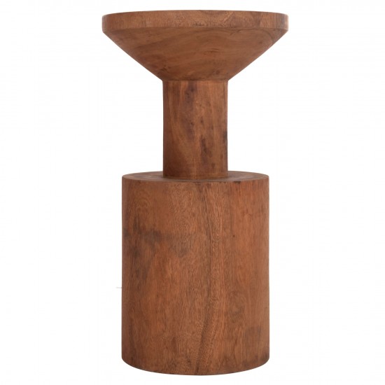 ΤΡΑΠΕΖΙ ΒΟΗΘΗΤΙΚΟ BERMAL ΜΑΣΙΦ ΞΥΛΟ SUAR ΣΕ ΦΥΣΙΚΟ Φ35x65Υεκ.