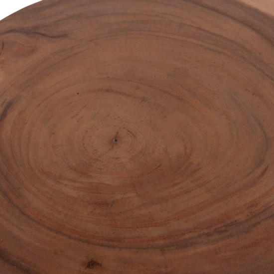 ΒΟΗΘΗΤΙΚΟ ΤΡΑΠΕΖΑΚΙ PUMBE ΞΥΛΟ SUAR ΣΕ ΦΥΣΙΚΟ ΧΡΩΜΑ Φ40x50Υεκ