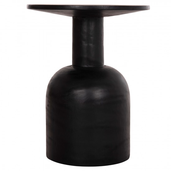 ΒΟΗΘΗΤΙΚΟ ΤΡΑΠΕΖΑΚΙ PUMBE ΞΥΛΟ SUAR ΣΕ ΜΑΥΡΟ ΧΡΩΜΑ Φ40x50Υεκ