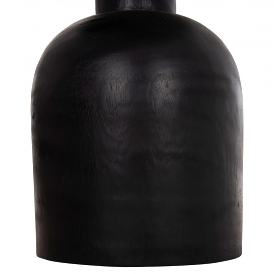 ΒΟΗΘΗΤΙΚΟ ΤΡΑΠΕΖΑΚΙ PUMBE ΞΥΛΟ SUAR ΣΕ ΜΑΥΡΟ ΧΡΩΜΑ Φ40x50Υεκ