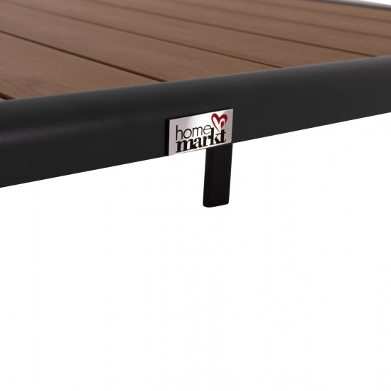 ΤΡΑΠΕΖΑΚΙ ΞΑΠΛΩΣΤΡΑΣ BENTRY ΑΛΟΥΜΙΝΙΟ ΣΚΟΥΡΟ ΓΚΡΙ-POLYWOOD 100x56x35Υεκ.