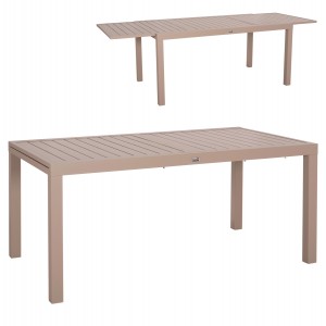 ΤΡΑΠΕΖΙ ΕΠΕΚΤΕΙΝΟΜΕΝΟ KRUM ΑΛΟΥΜΙΝΙΟ ΚΑΠΟΥΤΣΙΝΟ 160-240x90x73Υεκ.