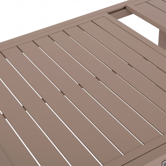 ΤΡΑΠΕΖΙ ΕΠΕΚΤΕΙΝΟΜΕΝΟ KRUM ΑΛΟΥΜΙΝΙΟ ΚΑΠΟΥΤΣΙΝΟ 160-240x90x73Υεκ.