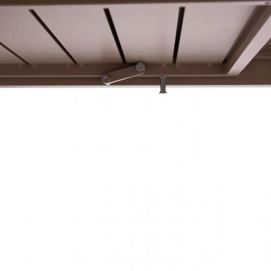 ΤΡΑΠΕΖΙ ΕΠΕΚΤΕΙΝΟΜΕΝΟ KRUM ΑΛΟΥΜΙΝΙΟ ΚΑΠΟΥΤΣΙΝΟ 160-240x90x73Υεκ.