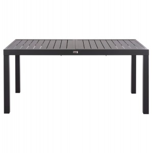 ΤΡΑΠΕΖΙ ΕΠΕΚΤΕΙΝΟΜΕΝΟ KRUM ΑΛΟΥΜΙΝΙΟ ΣΚΟΥΡΟ ΓΚΡΙ 160-240x90x73Υεκ.