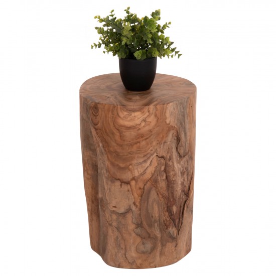 ΒΟΗΘΗΤΙΚΟ ΤΡΑΠΕΖΑΚΙ/ΣΚΑΜΠΟ TRONCO ΞΥΛΟ TEAK--ΦΥΣΙΚΟ Φ30x45Υεκ.