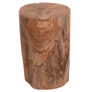 ΒΟΗΘΗΤΙΚΟ ΤΡΑΠΕΖΑΚΙ/ΣΚΑΜΠΟ TRONCO ΞΥΛΟ TEAK--ΦΥΣΙΚΟ Φ30x45Υεκ.