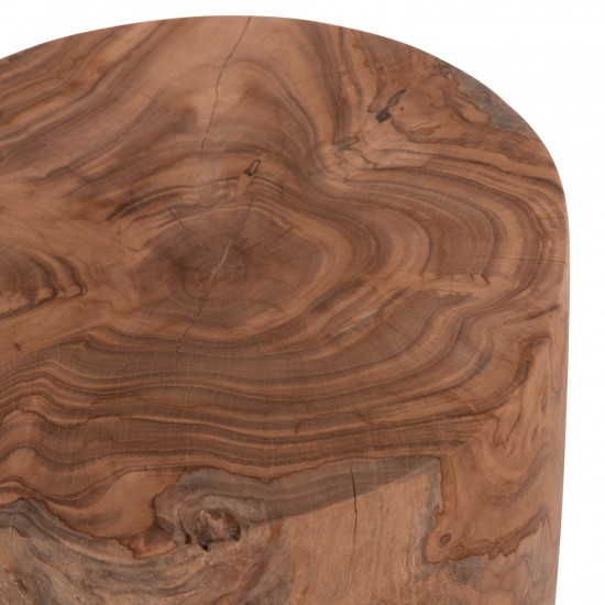 ΒΟΗΘΗΤΙΚΟ ΤΡΑΠΕΖΑΚΙ/ΣΚΑΜΠΟ TRONCO ΞΥΛΟ TEAK--ΦΥΣΙΚΟ Φ30x45Υεκ.