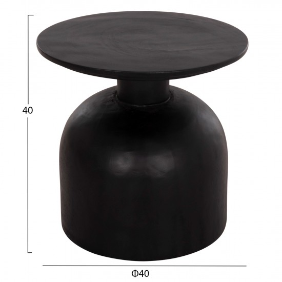 ΒΟΗΘΗΤΙΚΟ ΤΡΑΠΕΖΑΚΙ PUMBE-s ΞΥΛΟ SUAR--ΜΑΥΡΟ Φ40x40Υεκ