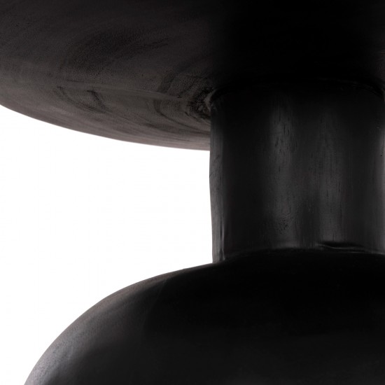 ΒΟΗΘΗΤΙΚΟ ΤΡΑΠΕΖΑΚΙ PUMBE-s ΞΥΛΟ SUAR--ΜΑΥΡΟ Φ40x40Υεκ