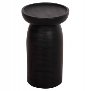 ΤΡΑΠΕΖΙ ΒΟΗΘΗΤΙΚΟ LOKI ΜΑΣΙΦ ΞΥΛΟ SUAR ΣΕ ΜΑΥΡΟ Φ30x50Υεκ.