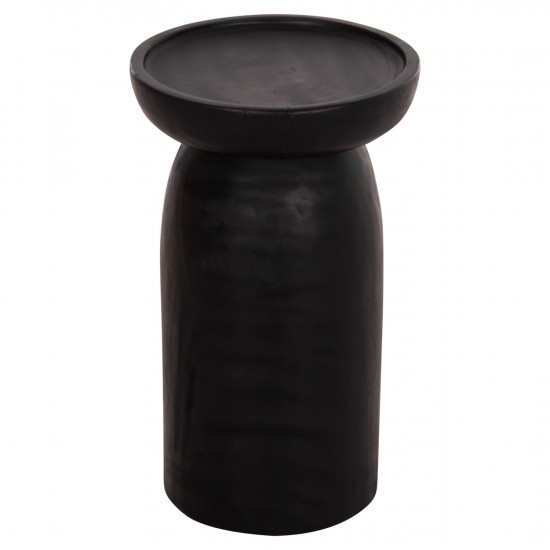 ΤΡΑΠΕΖΙ ΒΟΗΘΗΤΙΚΟ LOKI ΜΑΣΙΦ ΞΥΛΟ SUAR ΣΕ ΜΑΥΡΟ Φ30x50Υεκ.