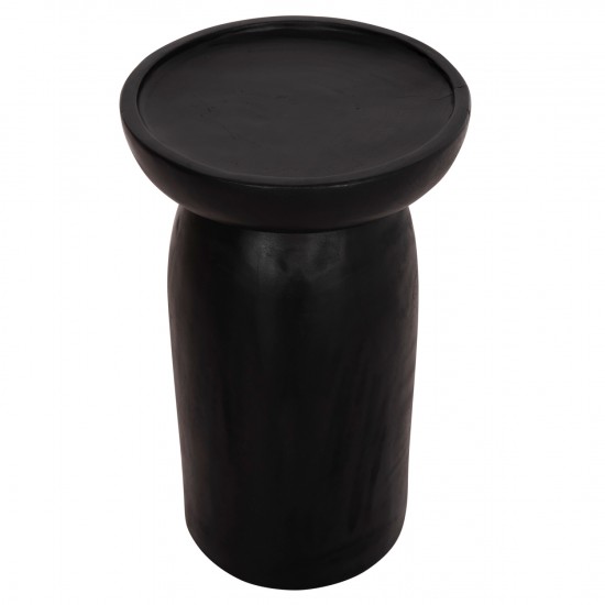 ΤΡΑΠΕΖΙ ΒΟΗΘΗΤΙΚΟ LOKI ΜΑΣΙΦ ΞΥΛΟ SUAR ΣΕ ΜΑΥΡΟ Φ30x50Υεκ.