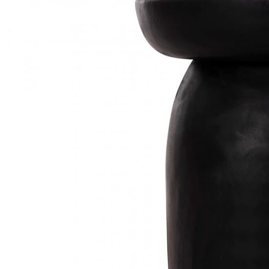 ΤΡΑΠΕΖΙ ΒΟΗΘΗΤΙΚΟ LOKI ΜΑΣΙΦ ΞΥΛΟ SUAR ΣΕ ΜΑΥΡΟ Φ30x50Υεκ.