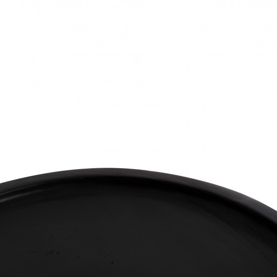 ΤΡΑΠΕΖΙ ΒΟΗΘΗΤΙΚΟ LOKI ΜΑΣΙΦ ΞΥΛΟ SUAR ΣΕ ΜΑΥΡΟ Φ30x50Υεκ.