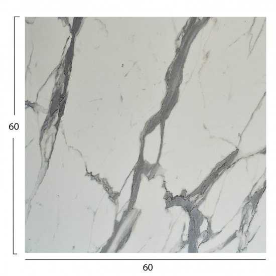 ΕΠΙΦΑΝΕΙΑ ΤΡΑΠΕΖΙΟΥ HPL ΤΕΤΡΑΓΩΝΗ  WHITE MARBLE 60x60εκ.