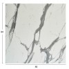ΕΠΙΦΑΝΕΙΑ ΤΡΑΠΕΖΙΟΥ ΤΕΤΡΑΓΩΝΗ HPL WHITE MARBLE 80x80εκ