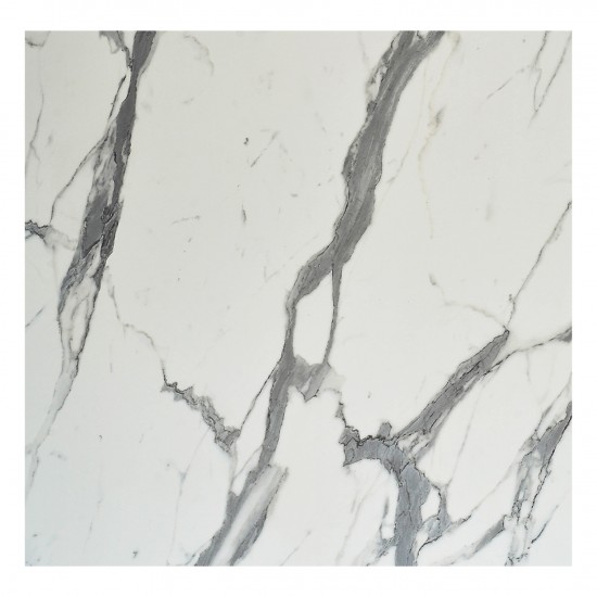 ΕΠΙΦΑΝΕΙΑ ΤΡΑΠΕΖΙΟΥ ΤΕΤΡΑΓΩΝΗ HPL WHITE MARBLE 80x80εκ