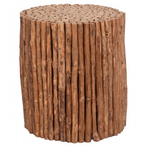 ΤΡΑΠΕΖΙ ΣΑΛΟΝΙΟΥ ΣΤΡΟΓΓΥΛΟ DRIFTER DRIFTWOOD ΣΕ ΦΥΣΙΚΟ ΧΡΩΜΑ Φ36x40Υεκ