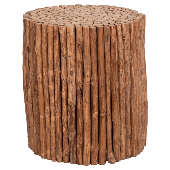 ΤΡΑΠΕΖΙ ΣΑΛΟΝΙΟΥ ΣΤΡΟΓΓΥΛΟ DRIFTER DRIFTWOOD ΣΕ ΦΥΣΙΚΟ ΧΡΩΜΑ Φ36x40Υεκ