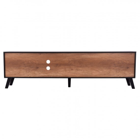 ΕΠΙΠΛΟ ΤΗΛΕΟΡΑΣΗΣ KRUDEN ΜΕΛΑΜΙΝΗ ΣΕ ΜΑΥΡΟ-ΦΥΣΙΚΟ 180x40x51Υεκ.