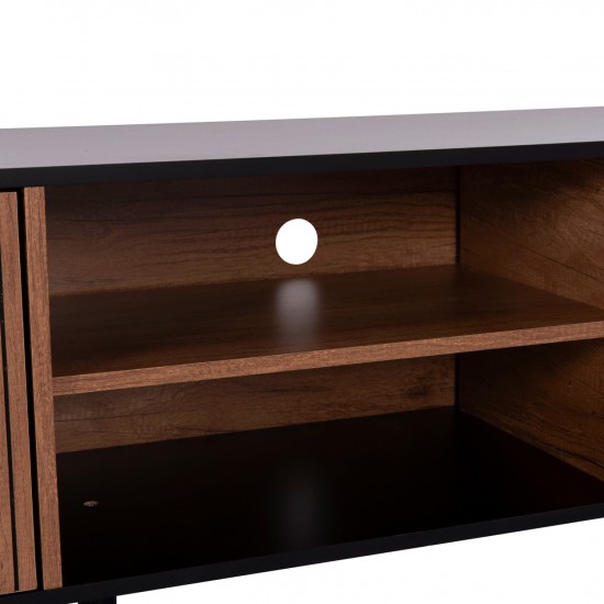 ΕΠΙΠΛΟ ΤΗΛΕΟΡΑΣΗΣ KRUDEN ΜΕΛΑΜΙΝΗ ΣΕ ΜΑΥΡΟ-ΦΥΣΙΚΟ 180x40x51Υεκ.