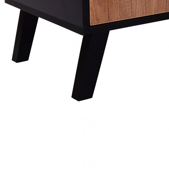 ΕΠΙΠΛΟ ΤΗΛΕΟΡΑΣΗΣ KRUDEN ΜΕΛΑΜΙΝΗ ΣΕ ΜΑΥΡΟ-ΦΥΣΙΚΟ 180x40x51Υεκ.