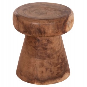 ΤΡΑΠΕΖΙ ΒΟΗΘΗΤΙΚΟ ΣΤΡΟΓΓΥΛΟ CUPRE ΜΑΣΙΦ ΞΥΛΟ SUAR-ΦΥΣΙΚΟ Φ40x45Υεκ.