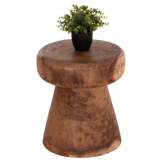 ΤΡΑΠΕΖΙ ΒΟΗΘΗΤΙΚΟ ΣΤΡΟΓΓΥΛΟ CUPRE ΜΑΣΙΦ ΞΥΛΟ SUAR-ΦΥΣΙΚΟ Φ40x45Υεκ.