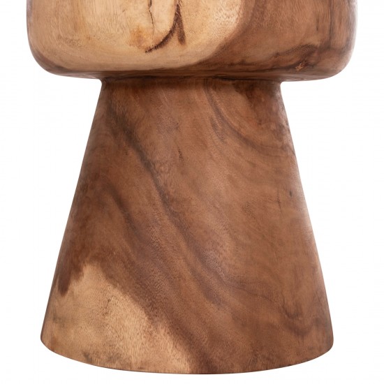 ΤΡΑΠΕΖΙ ΒΟΗΘΗΤΙΚΟ ΣΤΡΟΓΓΥΛΟ CUPRE ΜΑΣΙΦ ΞΥΛΟ SUAR-ΦΥΣΙΚΟ Φ40x45Υεκ.