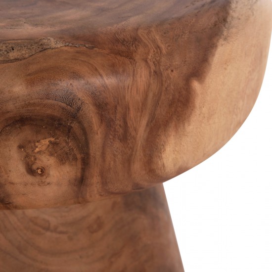 ΤΡΑΠΕΖΙ ΒΟΗΘΗΤΙΚΟ ΣΤΡΟΓΓΥΛΟ CUPRE ΜΑΣΙΦ ΞΥΛΟ SUAR-ΦΥΣΙΚΟ Φ40x45Υεκ.