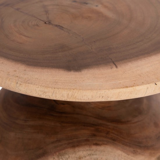 ΒΟΗΘΗΤΙΚΟ ΤΡΑΠΕΖΑΚΙ PUMBE-s ΞΥΛΟ SUAR--ΦΥΣΙΚΟ Φ40x40Υεκ