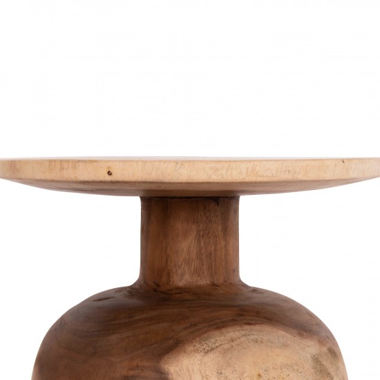 ΒΟΗΘΗΤΙΚΟ ΤΡΑΠΕΖΑΚΙ PUMBE-s ΞΥΛΟ SUAR--ΦΥΣΙΚΟ Φ40x40Υεκ