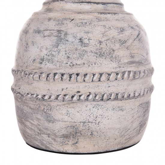 ΔΙΑΚΟΣΜΗΤΙΚΟ ΕΠΙΤΡΑΠΕΖΙΟ ΒΑΖΟ VERMO ΤΕΡΑΚΟΤΑ ΣΕ ΑΝΟΙΧΤΟ ΓΚΡΙ Φ21x25Υεκ.