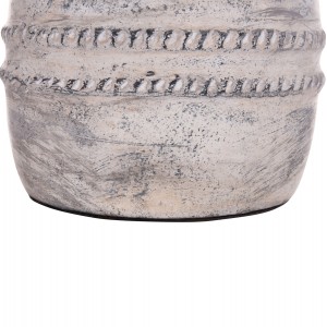 ΔΙΑΚΟΣΜΗΤΙΚΟ ΕΠΙΤΡΑΠΕΖΙΟ ΒΑΖΟ VERMO ΤΕΡΑΚΟΤΑ ΣΕ ΑΝΟΙΧΤΟ ΓΚΡΙ Φ21x25Υεκ.