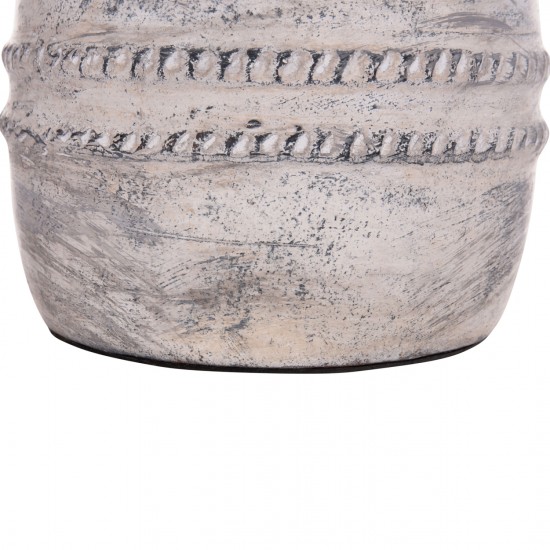 ΔΙΑΚΟΣΜΗΤΙΚΟ ΕΠΙΤΡΑΠΕΖΙΟ ΒΑΖΟ VERMO ΤΕΡΑΚΟΤΑ ΣΕ ΑΝΟΙΧΤΟ ΓΚΡΙ Φ21x25Υεκ.